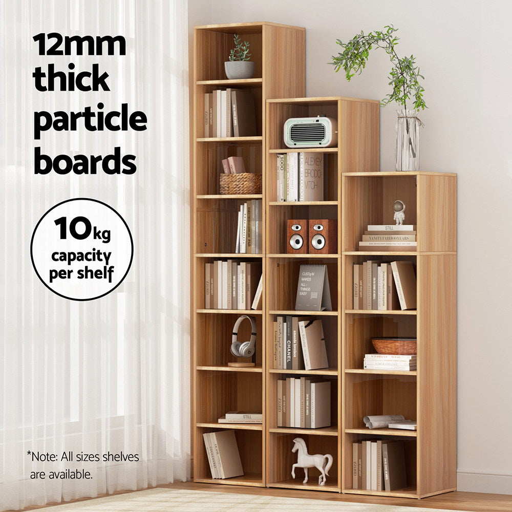 Artiss Bookshelf 8 Tiers MILO Pine